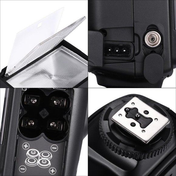 Powerextra Professional DF-400 Speedlite Camera Flash for Canon Nikon Pentax - Picture 3 of 5